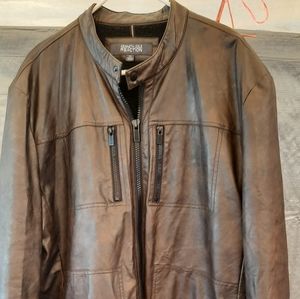 KENNETH COLE MENS LEATHER JACKET